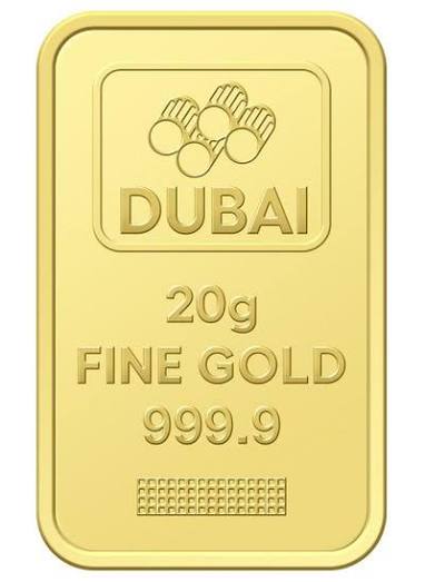 20 g BG26018972 GOLD BAR 24K UAE W/O