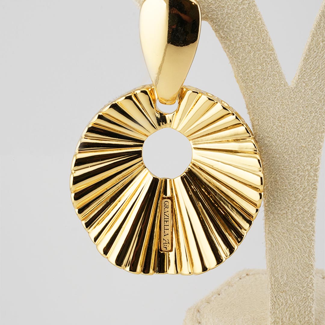 18K gold earrings