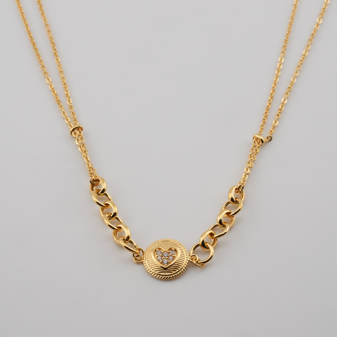 18K gold necklac