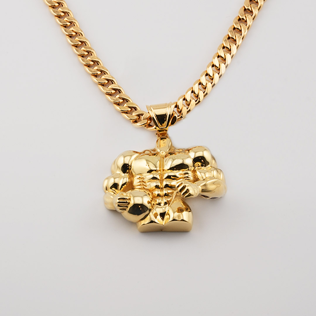 18K gold pendant
