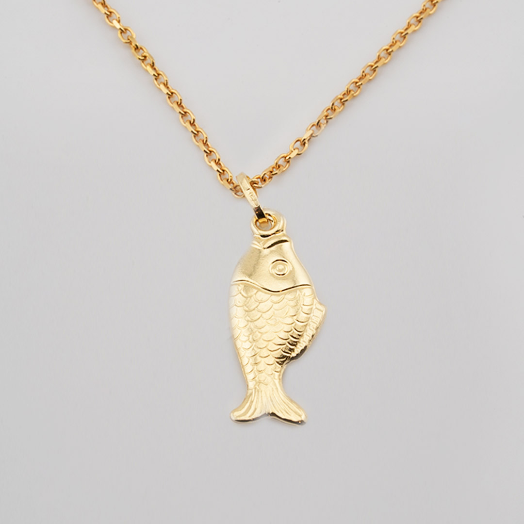 18K gold pendant