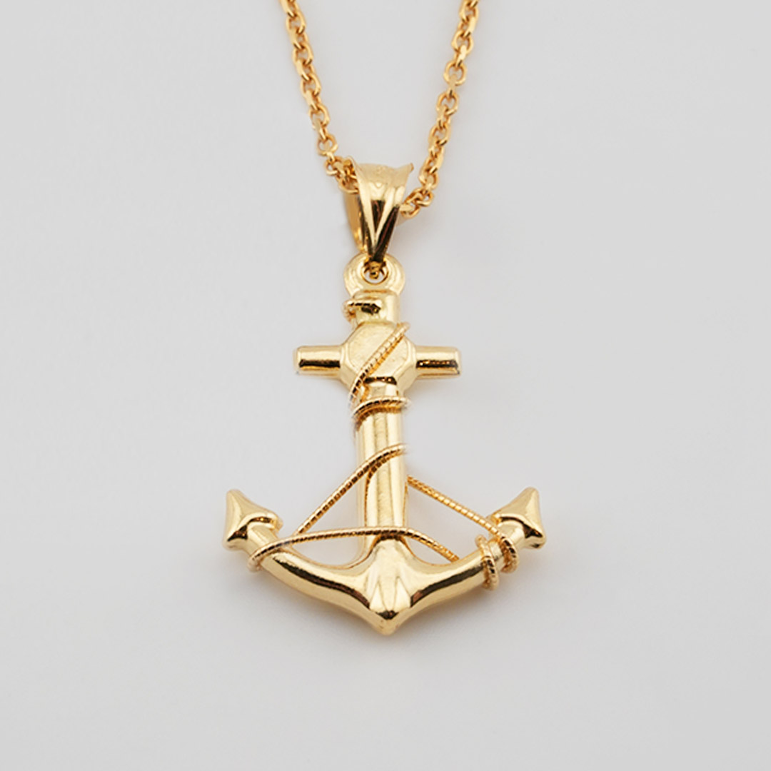 18K gold pendant